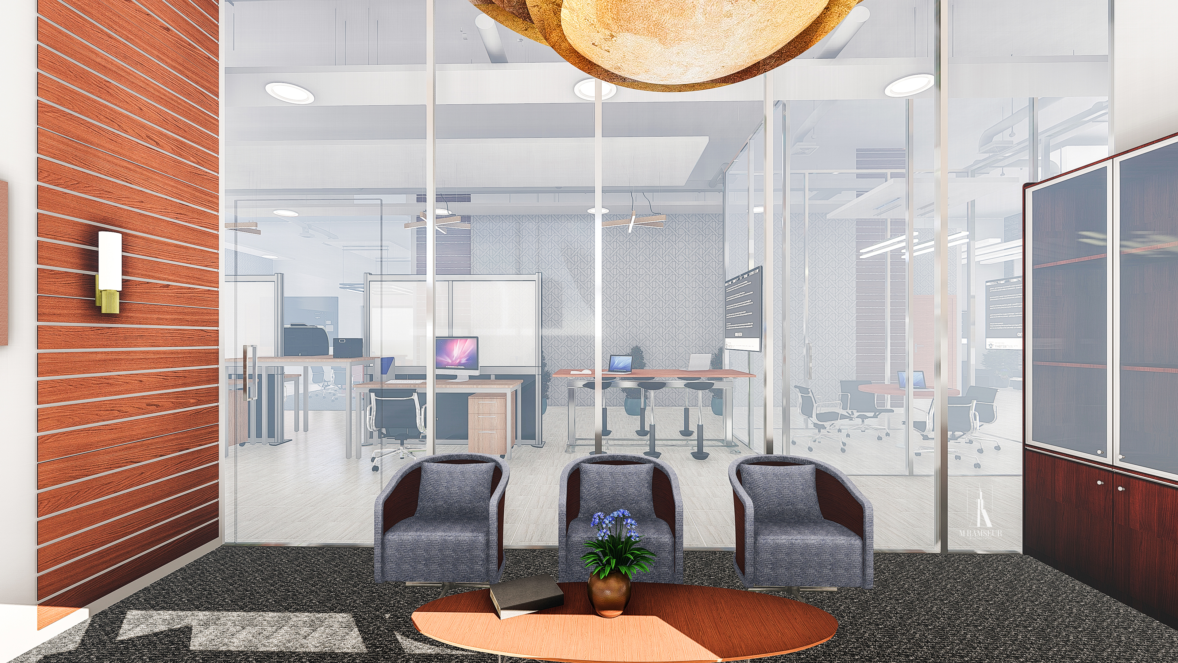 SCHEMATIC DESIGN LAW OFFICE CONCEPT OFFICE RENDERING