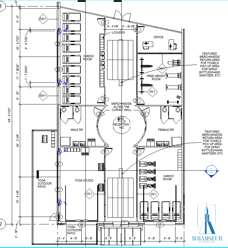 Schematic Design Gym Floor Plan AutoDesk Revit