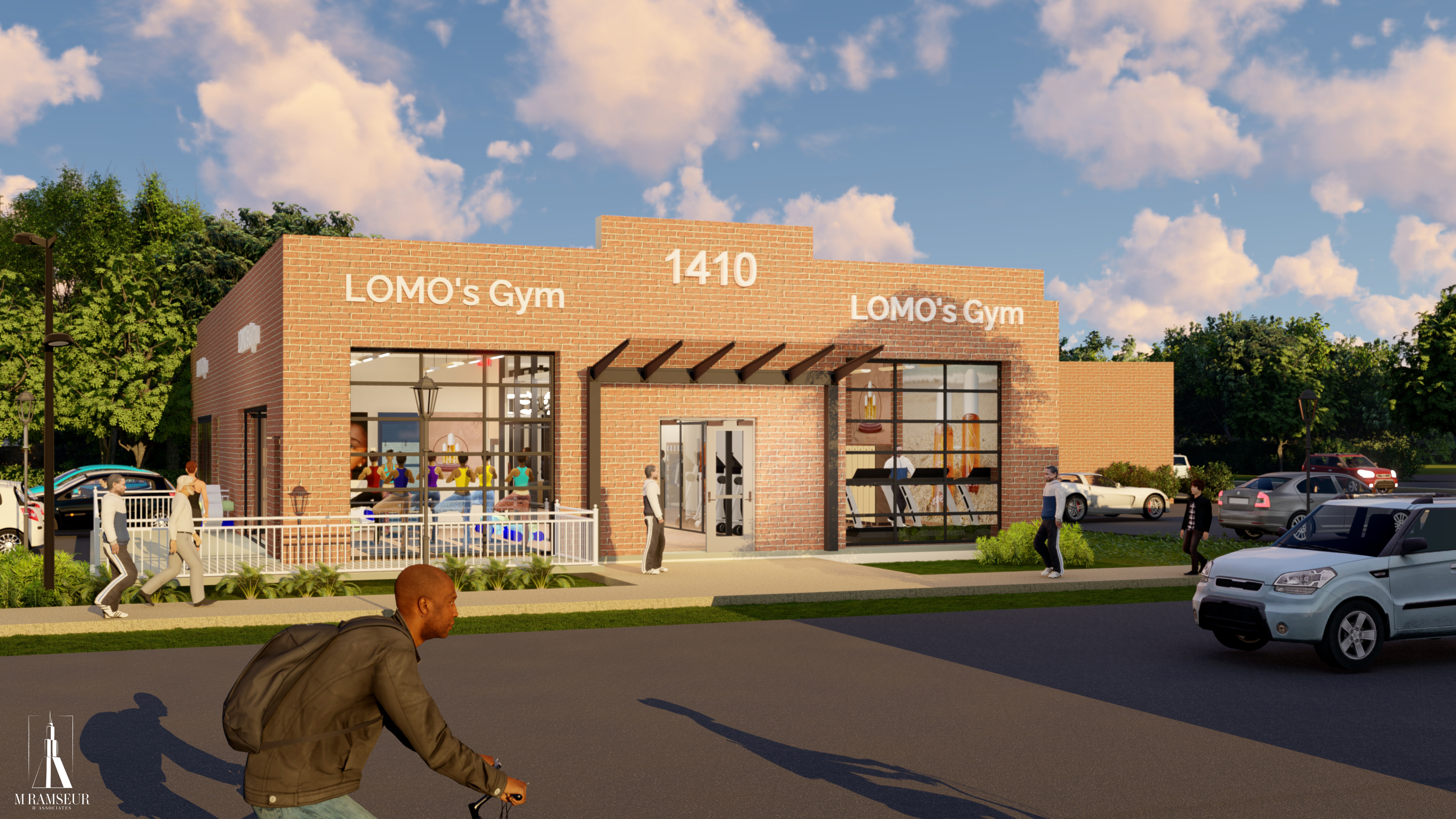 Schematic Design Gym StreetFront Exterior Elevation