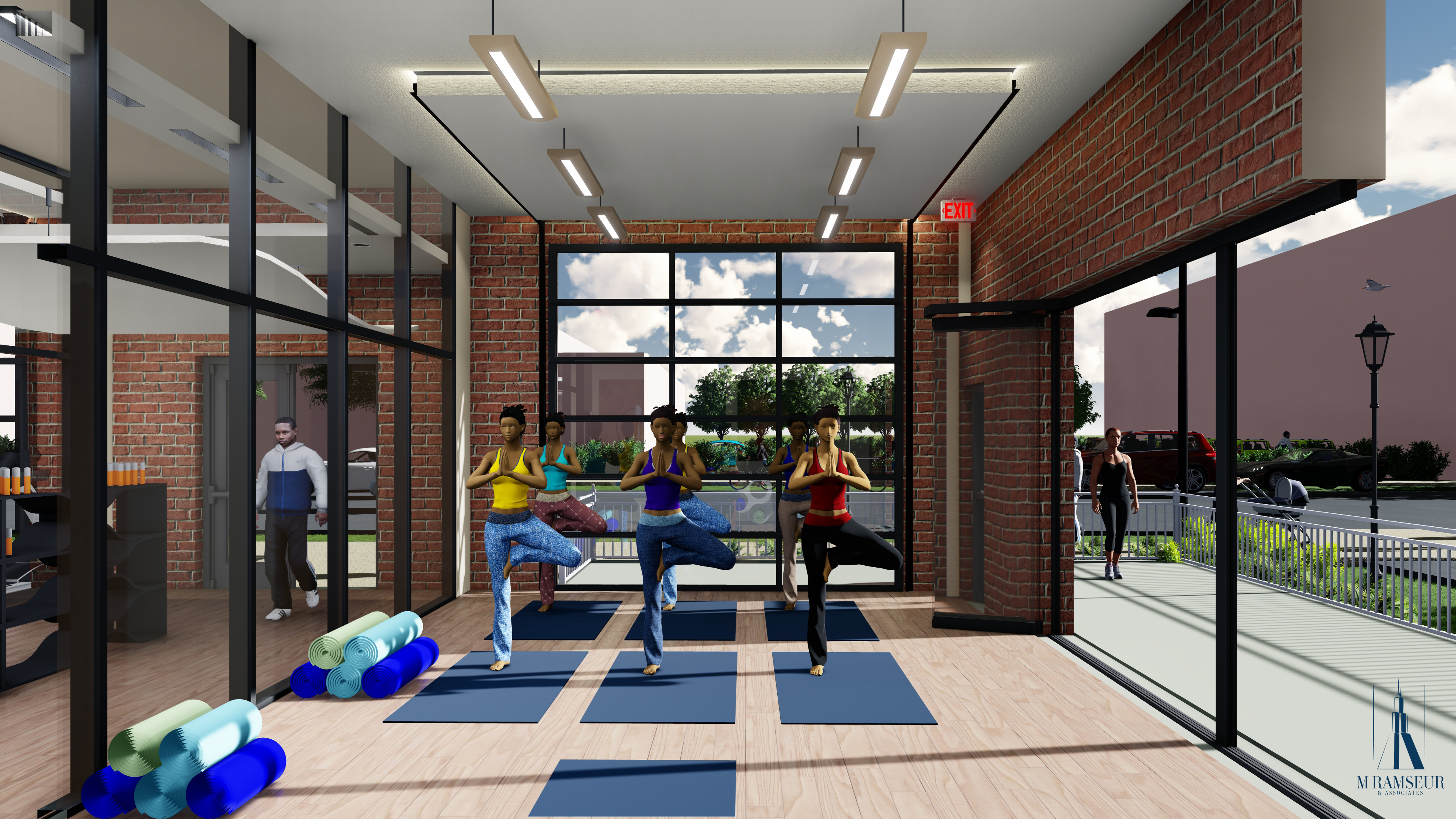 Schematic Design Gym Concept Yoga Studio