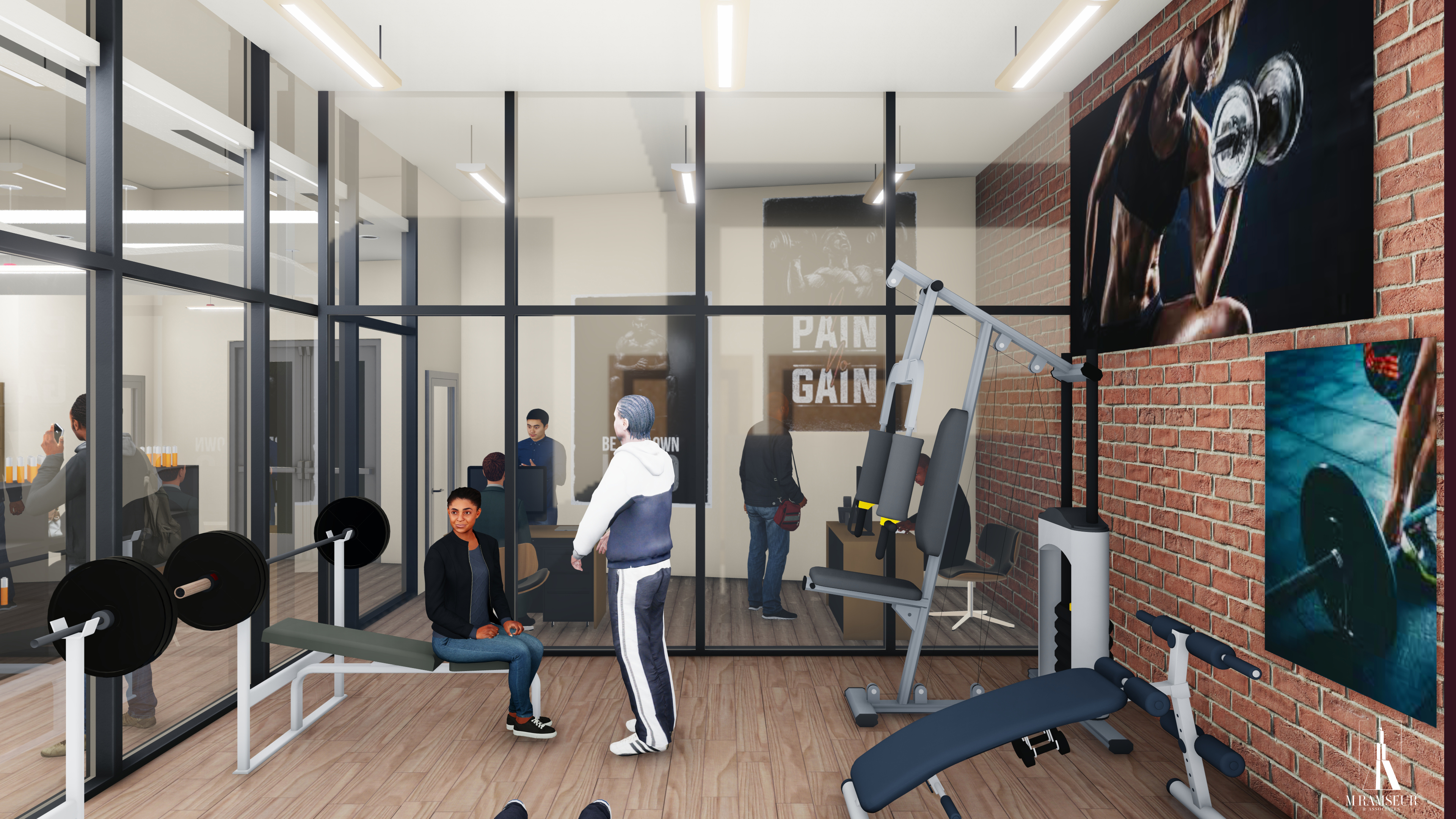 Schematic Design Gym Weight Room